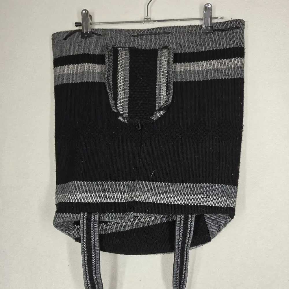 Raiders Backpack Bag Draw String Black White Sports NFL Las Vegas Storage Sport